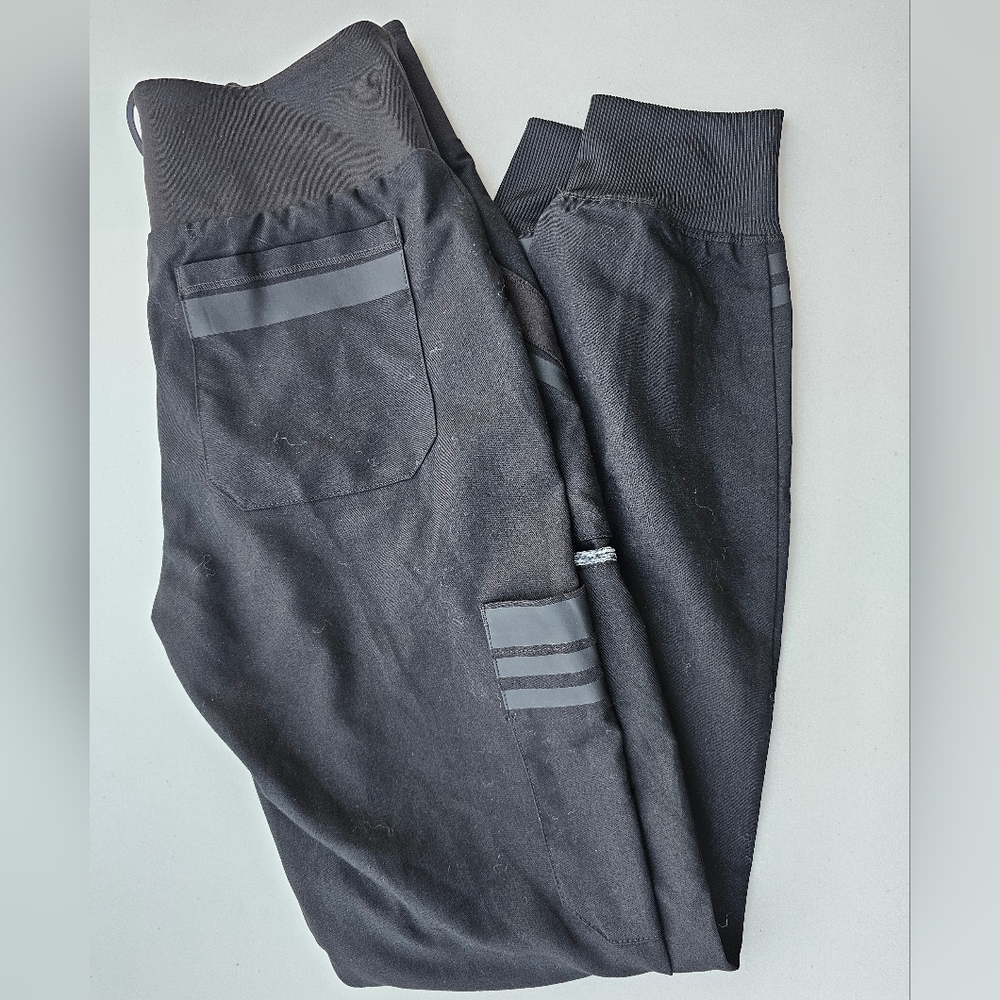 Women's Grey's Anatomy Black Jogger Scrub Pants Size XS